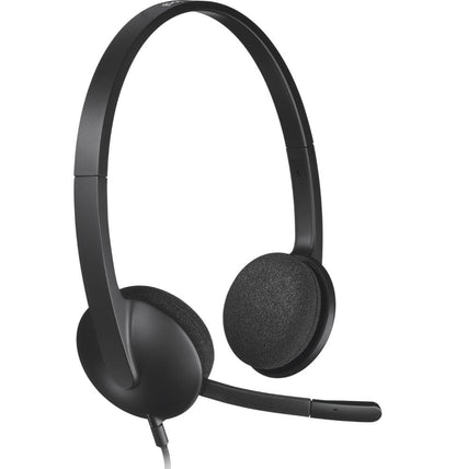 Casque Logitech H340 pour PC avec microphone anti-parasite - USB (981-000475)