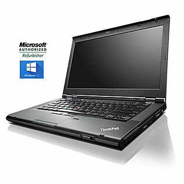 Lenovo ThinkPad T430 Laptop 14.1" LED | Intel® Core™ i5 @ 2.60GHz (3rd Gen), 16GB RAM | Dual Hard Drive: 128GB SSD (mSATA)  & 500GB HDD | Intel HD Graphics, DisplayPort | Webcam | DVDRW | Windows 10 Pro - Certified Refurbished (Grade A) - 1 Year Warranty