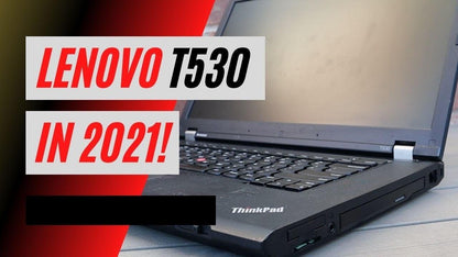 Lenovo ThinkPad T530 Laptop 15.6" HD+ LED | Intel Core i7-3520M @ 2.90GHz, 3.60Ghz Boost, 8GB RAM, 256GB SSD, Intel HD Graphics 4000, WEBCAM, USB 3.0 + DisplayPort - Windows 10 Pro x64, Grade A+ (Certified Refurbished ) - 1 Year Warranty