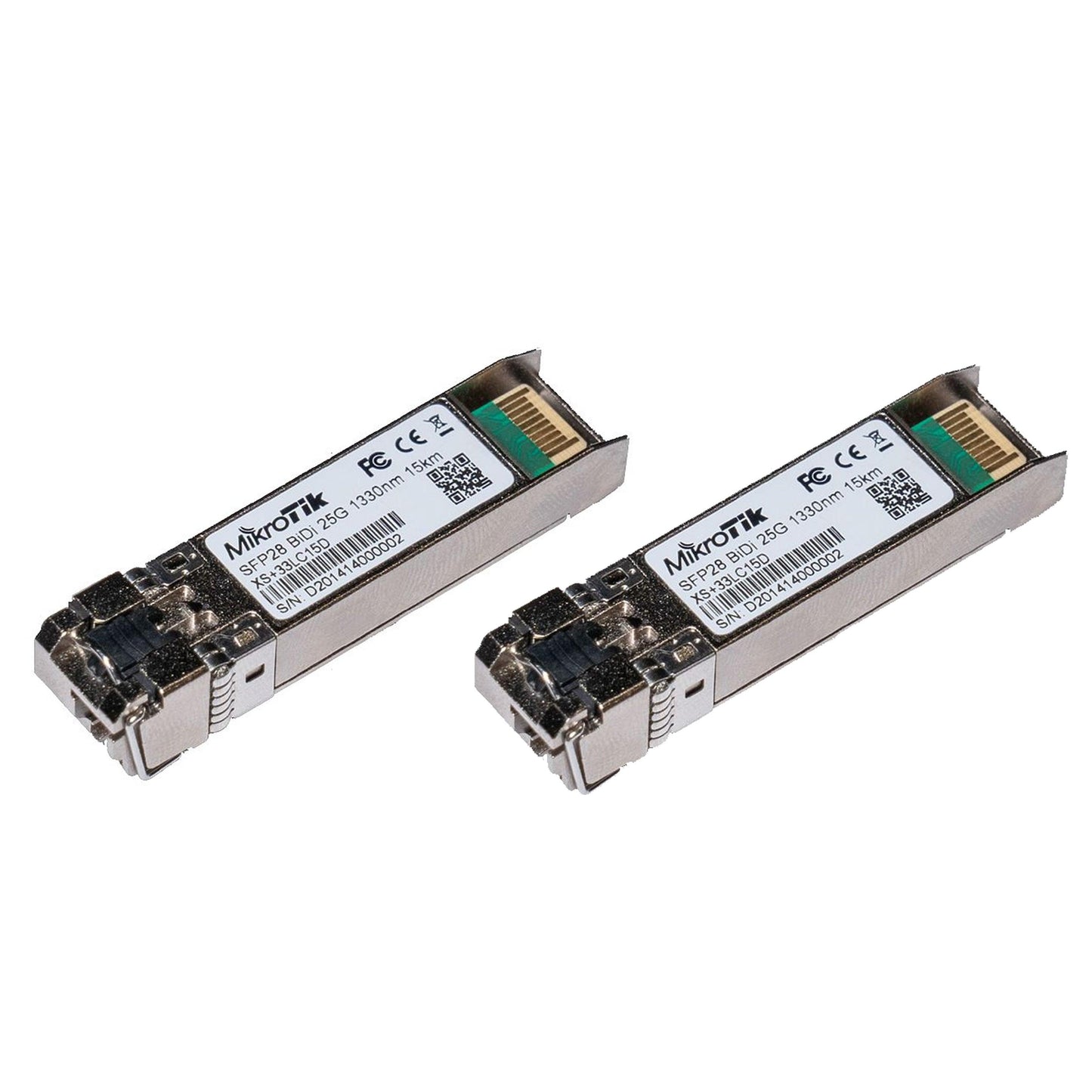 MikroTik 1G / 10G / 25G SFP / SFP+ SFP28 Bi-Directional SFP Single Mode Modules Pair - ADYASTORE casablanca maroc
