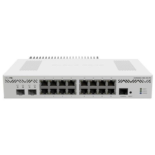 MikroTik CCR2004-16G-2S+PC 8x Gigabit 2x 10Gbps SFP+ Cloud Core Router - ADYASTORE casablanca maroc