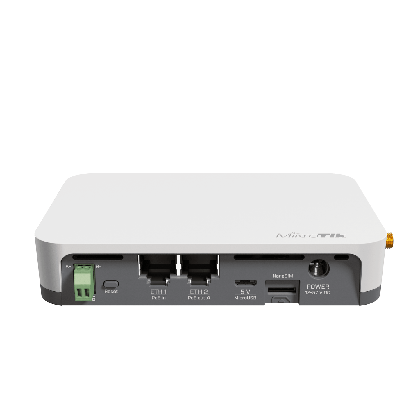 MikroTik KNOT 2.4GHz Bluetooth 2x 100Mbps Ethernet POE LR9 CAT-M LoRa IoT Gateway - ADYASTORE casablanca maroc