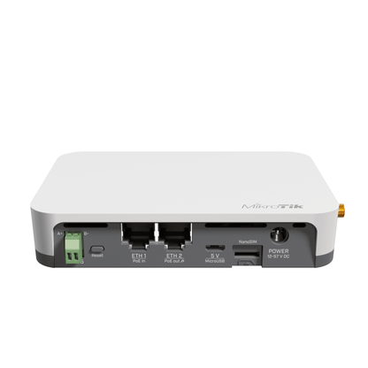 MikroTik KNOT 2.4GHz Bluetooth 2x 100Mbps Ethernet POE LR9 CAT-M LoRa IoT Gateway - ADYASTORE casablanca maroc