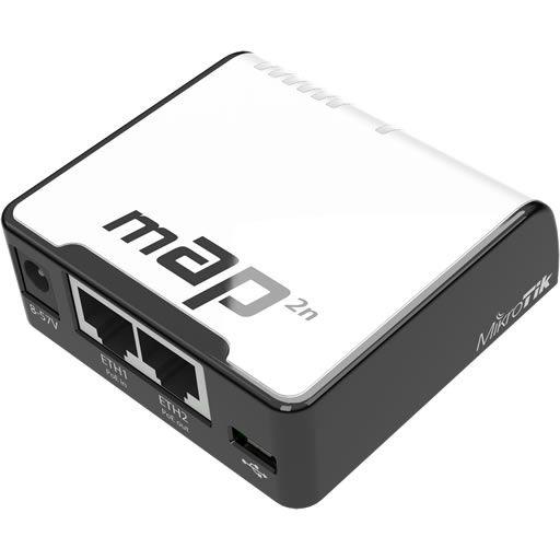 MikroTik MAP 2.4Ghz Indoor AP PoE Injector, Router and a Hotspot (built-in 1.3dBi Antenna) - ADYASTORE casablanca maroc