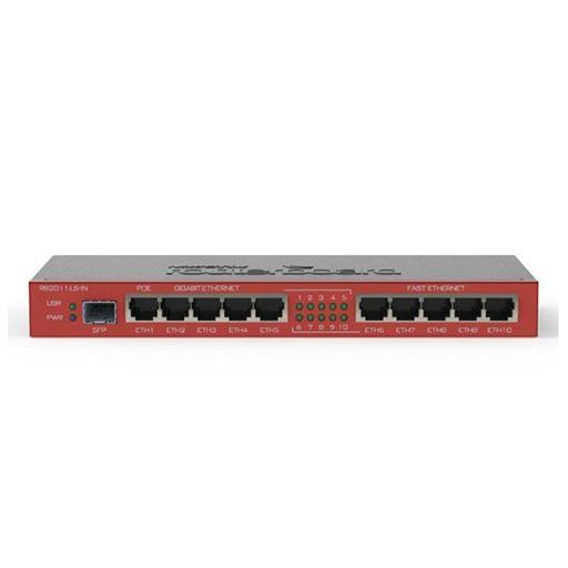 MikroTik RouterBOARD RB2011iLS-IN (Complete with case, power supply, fiber-enabled) - ADYASTORE casablanca maroc