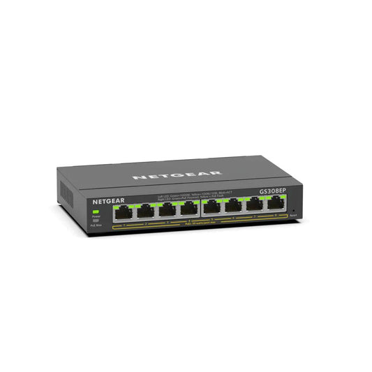 NETGEAR 300 Series SOHO Plus Switch 8-Port Gigabit Ethernet PoE+ @62W - ADYASTORE casablanca maroc