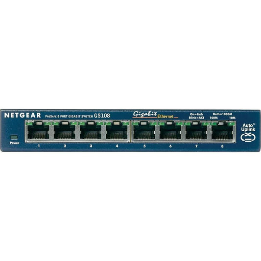 NETGEAR ProSAFE 8-Port Gigabit Ethernet Desktop Switch GS108NA - ADYASTORE casablanca maroc