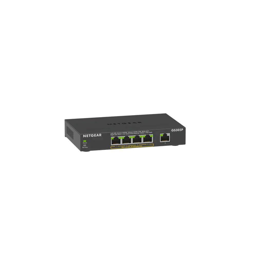 NETGEAR SOHO Unmanaged Switch 5-Port Ethernet with 4 x PoE+ @ 63W - ADYASTORE casablanca maroc