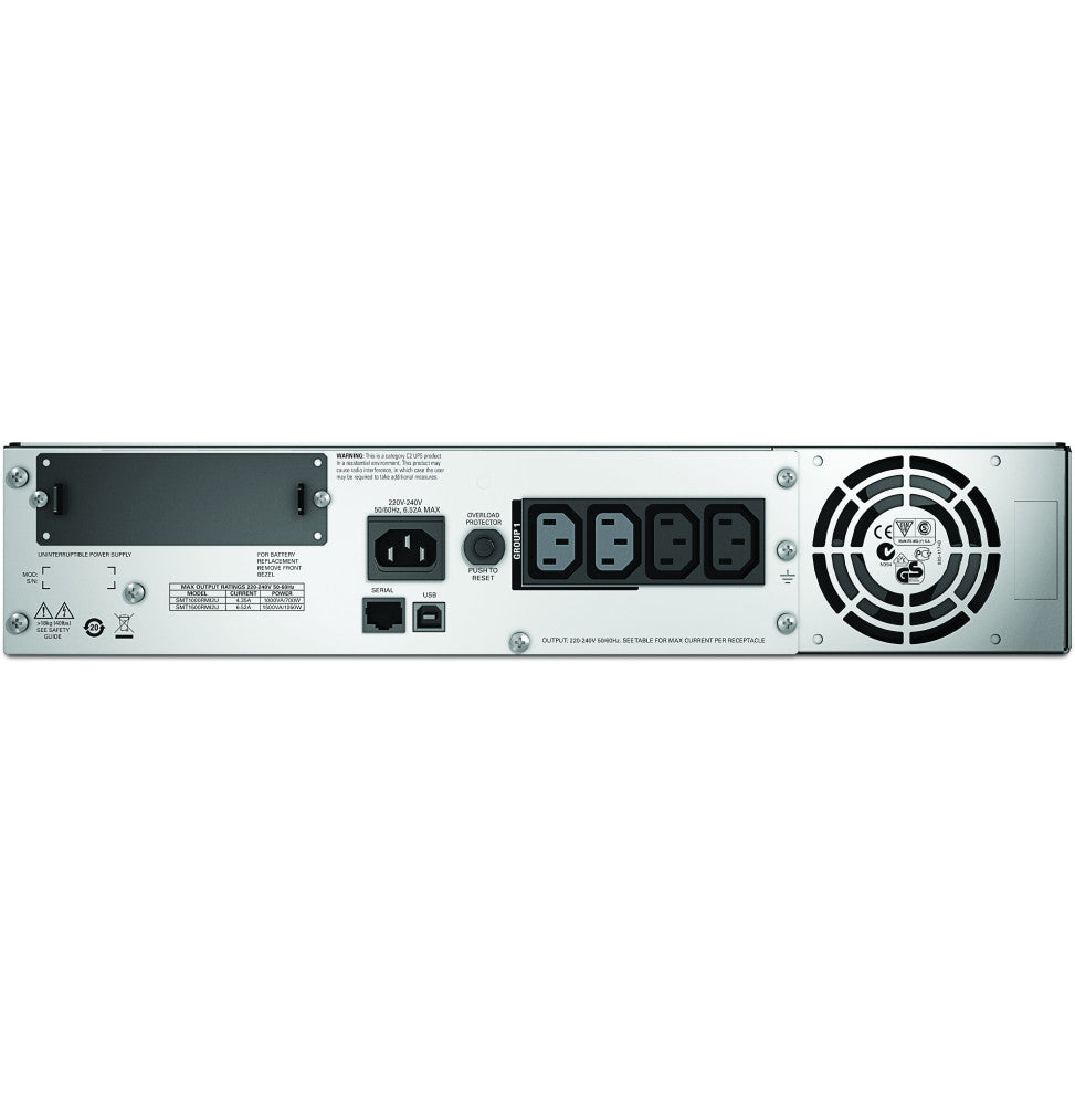 Onduleur Line interactive APC 1500 VA Smart-UPS - Rack 2U (SMT1500RMI2U)