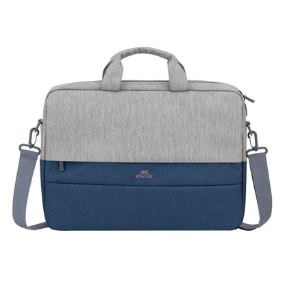 Rivacase 7532 — Sacoche ordinateur 15,6 pouces gris et bleu foncé