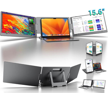 Extenseur d'Écran Portable Triple pour Ordinateur Portable