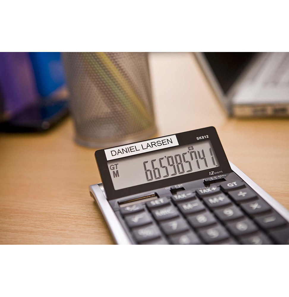 Cassette à ruban Brother TZe-221 - Noir sur blanc. 9 mm de large