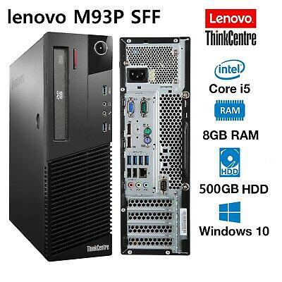 Lenovo ThinkCentre M93P (SFF) & Lenovo ThinkVision 22" (FHD) Monitor - COMBO - Intel Core i5-4570 Quad Core @ 3.6GHz (4th Gen) / 16GB RAM / 256GB SSD / Wi-Fi, Key & Mouse, USB 3.0, VGA, DisplayPort, 1Gb Eth, Win 10 Pro - 1 Year Warranty