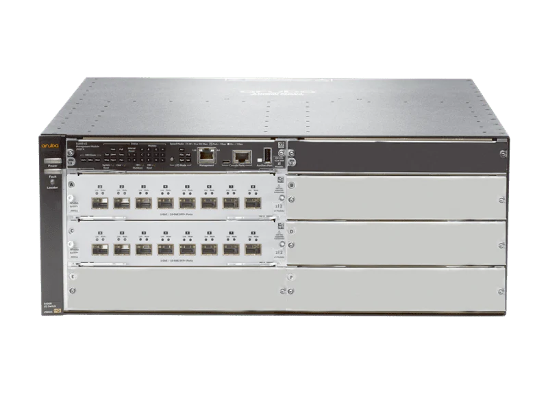 HPE JL095A Aruba 5406R 16-port SFP+ (No PSU) v3 zl2 Switch