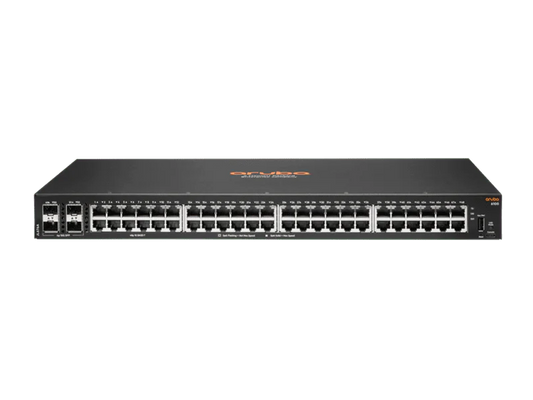 HPE JL676A Aruba 6100 48-Port Non-PoE Manageable Gigabit Switch w/  4x10G SFP+
