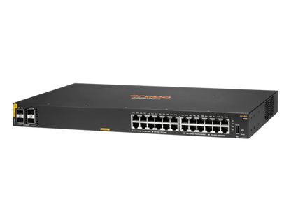 HPE JL677A Aruba 6100 24-Port PoE+ 370W Manageable Gigabit Switch w/ 4x10G SFP+