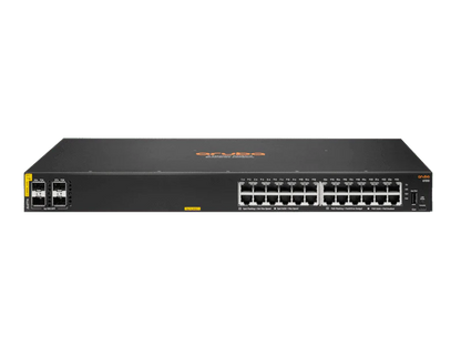 HPE JL677A Aruba 6100 24-Port PoE+ 370W Manageable Gigabit Switch w/ 4x10G SFP+
