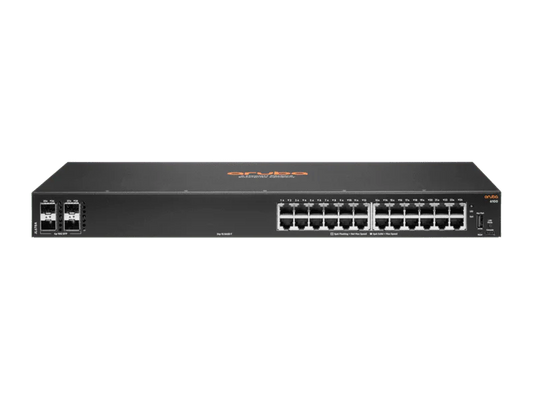 HPE JL678A Aruba 6100 24-Port Non-PoE Manageable Gigabit Switch w/ 4x10G SFP+