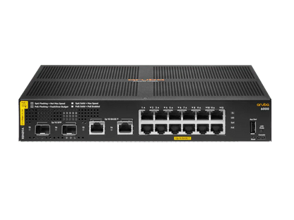 HPE R8N89A Aruba 6000 12-Port PoE+ 139W Manageable Gigabit Switch