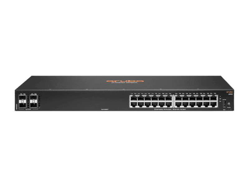 HPE R8N88A Aruba 6000 24-Port 4x1G SFP Non-PoE Manageable Gigabit Switch
