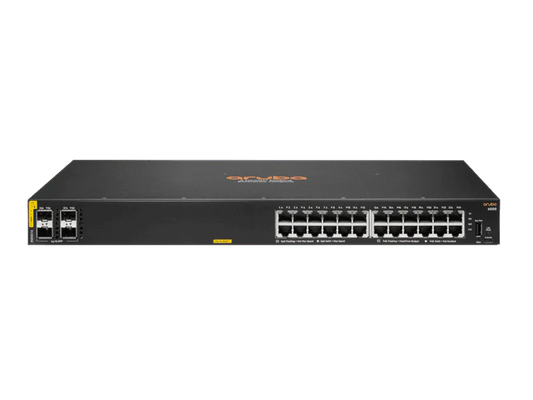 HPE R8N87A Aruba CX 6000 24-Port PoE+ 370W Gigabit Switch w/  4SFP