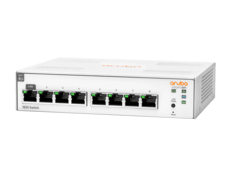 HPE JL810A Aruba Instant On 1830 8-Port Manageable Gigabit Switch