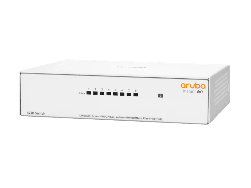HPE R8R45A Aruba Instant On 1430 8-Port Unmanaged Gigabit Switch