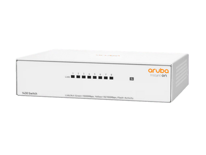 HPE R8R45A Aruba Instant On 1430 8-Port Unmanaged Gigabit Switch