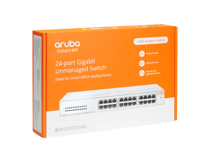 HPE R8R49A Aruba Instant On 1430 24-Port Unmanaged Gigabit Switch