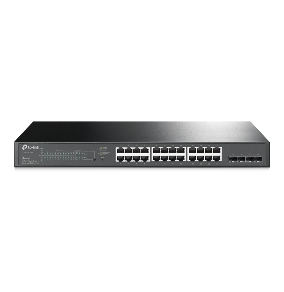 Smart Switch JetStream 28 ports Gigabit avec 24 ports PoE+ (TL-SG2428P)