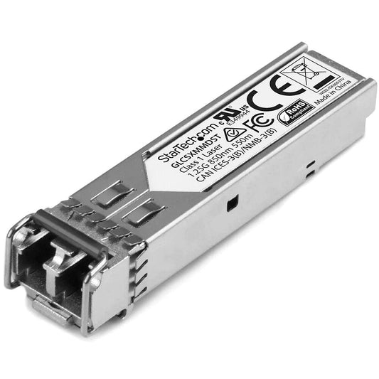 StarTech Gigabit Fiber 1000Base-SX SFP Transceiver Module, Cisco GLC-SX-MMD Compatible, MM LC, 550m (GLCSXMMDST) - ADYASTORE casablanca maroc