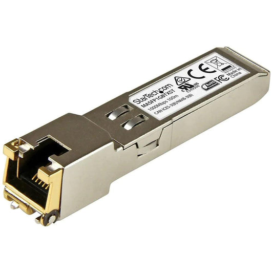 StarTech Gigabit RJ-45 Copper SFP Transceiver Module, Cisco Meraki MA-SFP-1GB-TX Compatible, 100m (MASFP1GBTXST) - ADYASTORE casablanca maroc