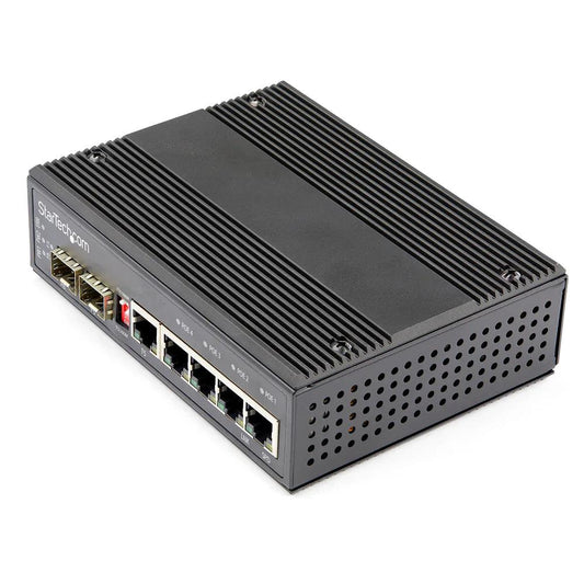 StarTech Industrial 6 Port Gigabit Ethernet Switch - DIN Mountable - ADYASTORE casablanca maroc