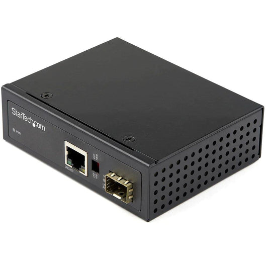 StarTech Industrial Fiber to Ethernet Media Converter - 1Gbps SFP to RJ45/ Cat6 - ADYASTORE casablanca maroc