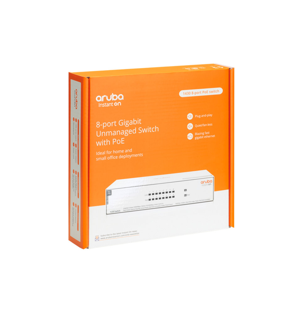 Switch Aruba Instant On 1430 8G Class4 PoE 64W (R8R46A)
