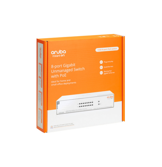 Switch Aruba Instant On 1430 8G Class4 PoE 64W (R8R46A)
