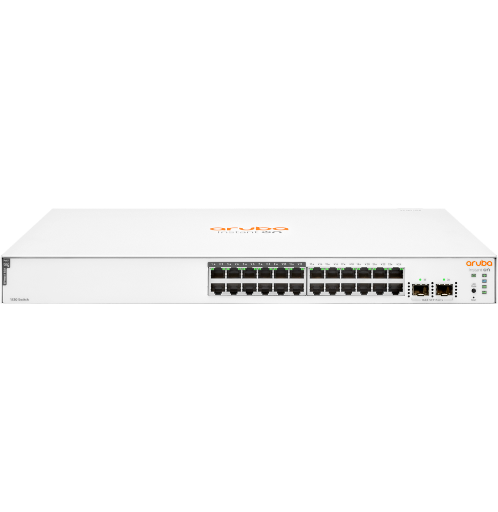 Switch Aruba Instant On 1830 24G 12p Classe 4 PoE 2SFP 195 W (JL813A)