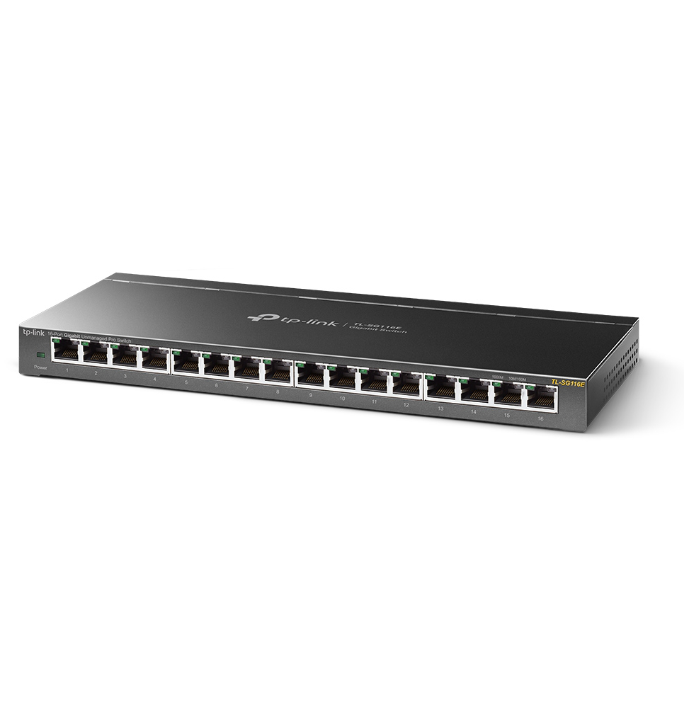 Switch de bureau TP-Link TL-SG116E Non administrable Pro 16 ports Gigabit