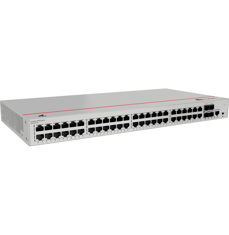 Switch HuaweiS310-48P4X(48*10/100/1000BASE-Tports(380WPoE+).4*10GESFP+ports.built-inACpower)