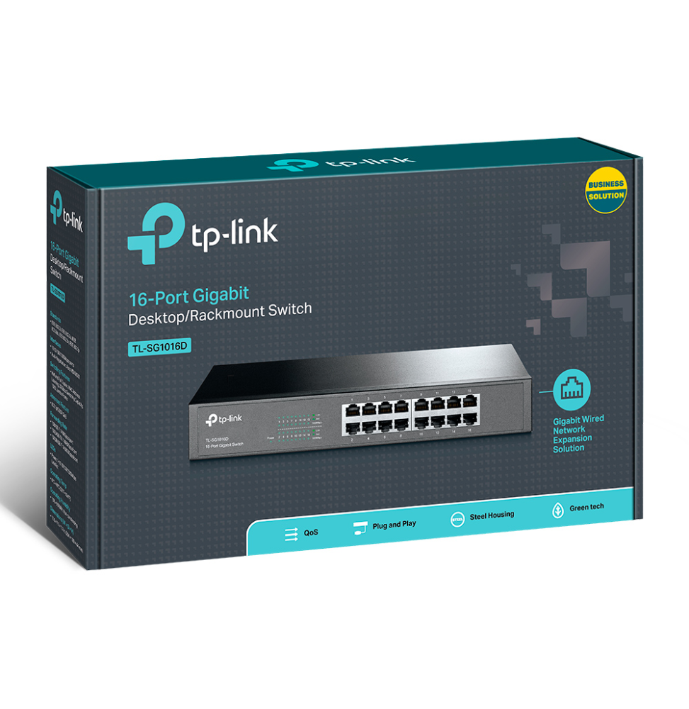 Switch rackable de bureau TP-Link TL-SG1016D 16 ports Gigabit