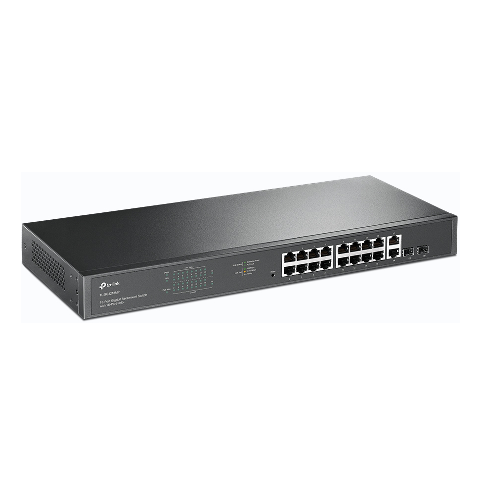 Switch 18 ports Gigabit rackable avec 16 PoE+ (TL-SG1218MP)