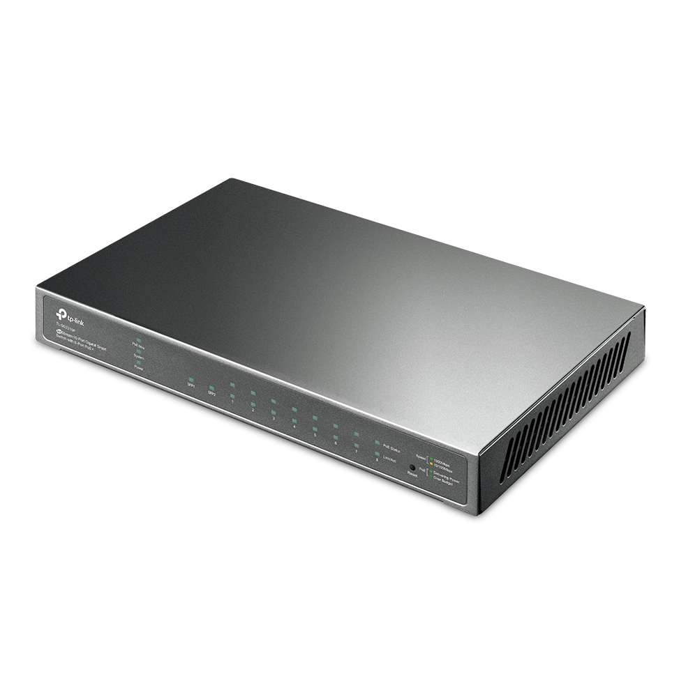 Switch TP-Link TL-SG2210P JetStream 8 ports Gigabit Smart PoE+ et 2 emplacements SFP