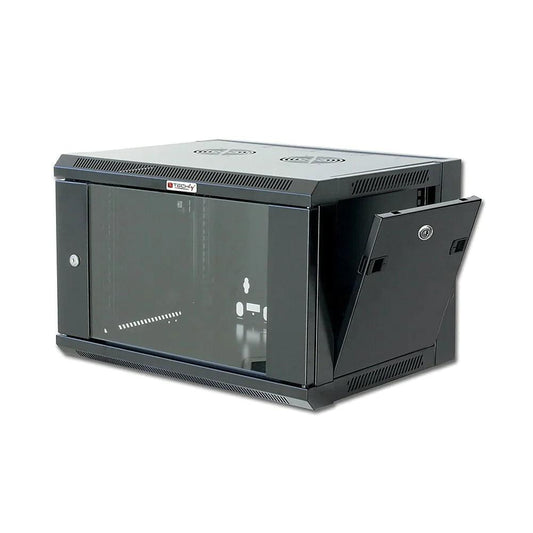 Techly Networking Wall armoire baie 19" 9u, FP, Black - ADYASTORE casablanca maroc