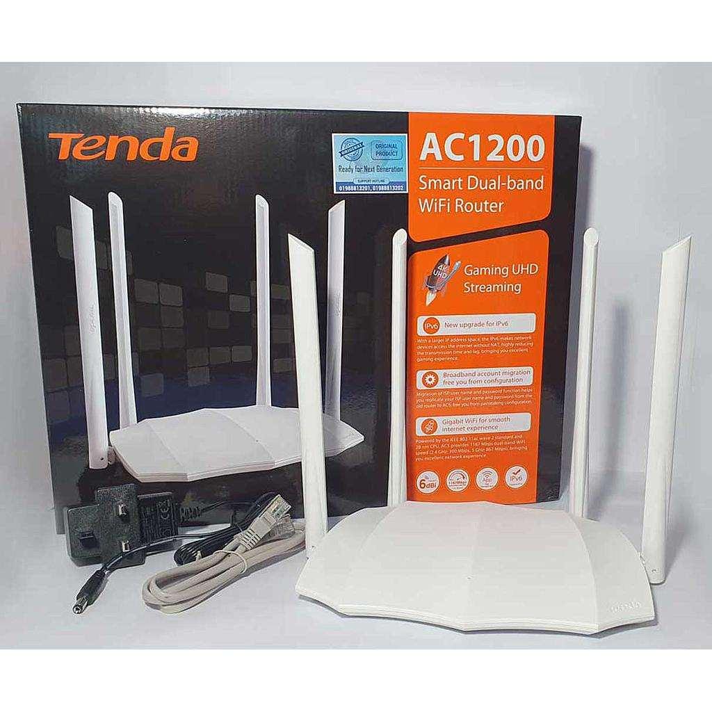 TENDA AC1200 SMART DUAL BAND WIFI ROUTER - ROUTEUR – ADYASTORE