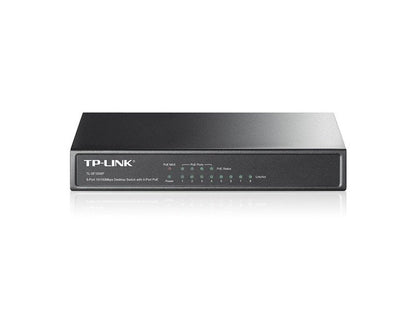 TP-Link TL-SF1008P 4-Port PoE+ 66W 10/100Mbps Desktop Switch with 4-Port RJ45