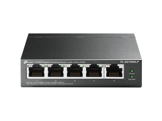 TP-Link TL-SG1005LP 4-Port PoE+ 40W Gigabit Desktop Switch with 1-Port RJ45