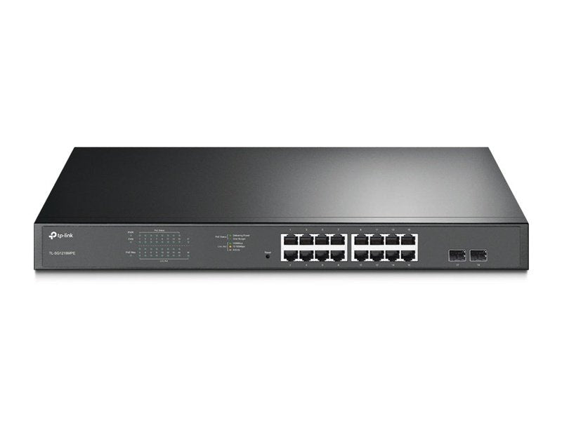 TP-Link TL-SG1218MPE 16-Port PoE+ 250W Gigabit Easy Smart Switch with 2 SFP Slots