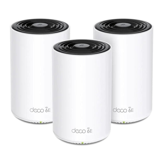 TP-Link Deco XE75 AXE5400 Tri-Band Mesh Wi-Fi 6E System - White - 3 Pack - ADYASTORE casablanca maroc