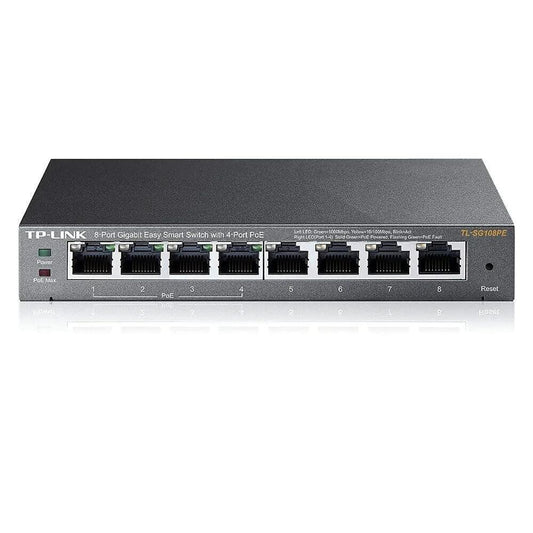 TP-Link TL-SG108PE 8-Port Gigabit Easy Smart PoE Switch - ADYASTORE casablanca maroc