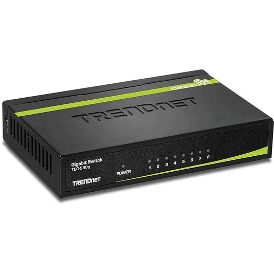 TRENDnet 8-Port Gigabit Greennet Switch (TEG-S80G) - ADYASTORE casablanca maroc